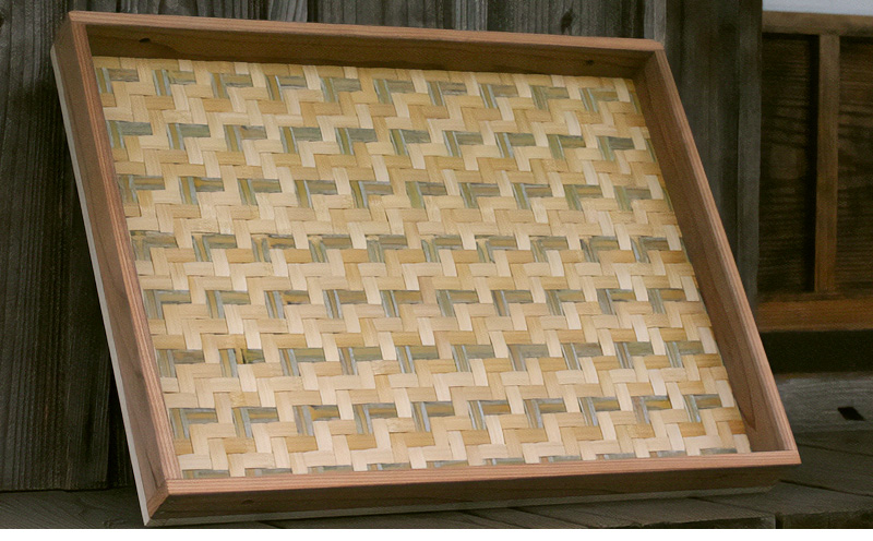 えびら 【竹編み平かご】 小 竹ざる 梅干しざる 干し野菜 【山岸竹材店】