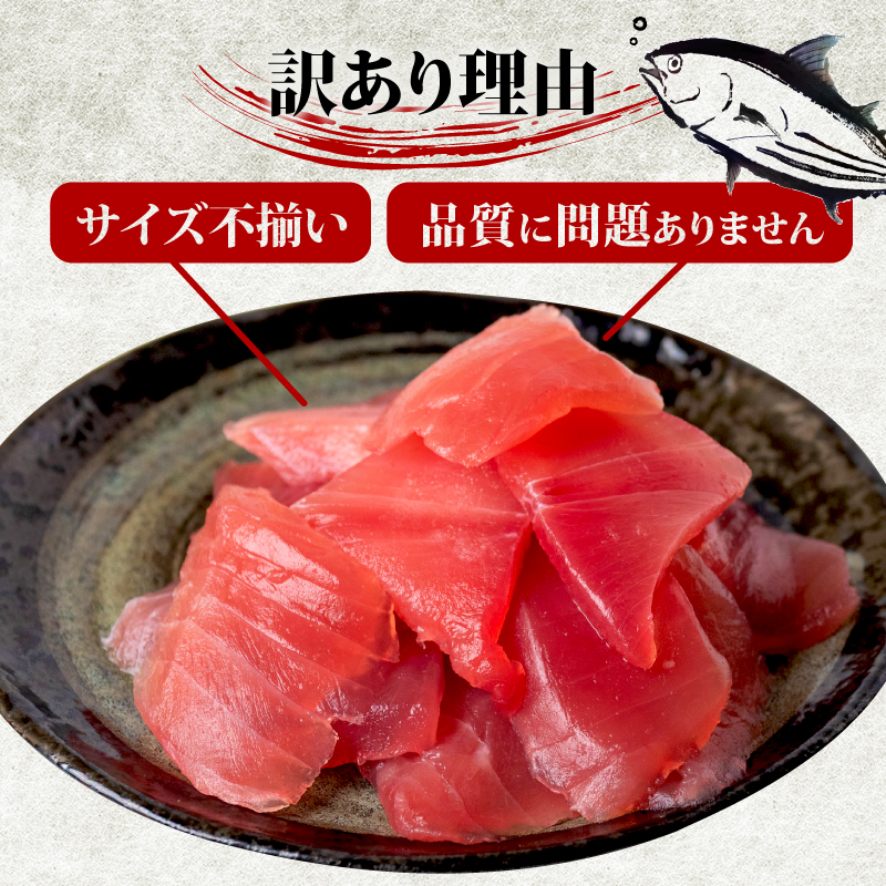 【 訳あり 】 キハダマグロ 切り落とし 500g（ 100g 5パック ） キハダ マグロ サイズ 不揃い 須崎 高知