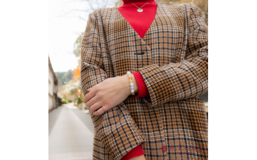 極上黄金ライフパワーストーンブレスレット(金運02)･8mm玉 (18.4cm)  18.4cm