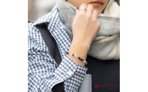 仕事ストレス回避パワーストーンブレスレット(仕事04)･6mm玉 (18.6cm) 18.6cm