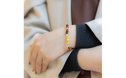 志望校合格パワーストーンブレスレット(合格祈願01)･6mm玉 (20.4cm) 20.4cm