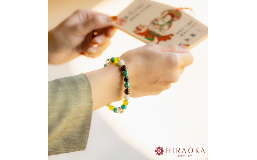 試験当日に最高の状態へ！トントン拍子で逆転合格パワーストーンブレスレット(合格祈願03)･6mm玉 (20.4cm) 20.4cm