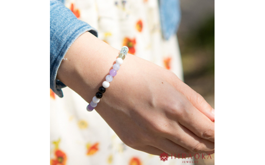 面倒な人間関係で悩まないための対人運パワーストーンブレスレット(対人03)･6mm玉 (20.4cm) 20.4cm