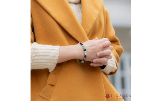 バランスの良い人間関係形成力☆パワーストーンブレスレット(対人04)･8mm玉 (21.6cm) 21.6cm