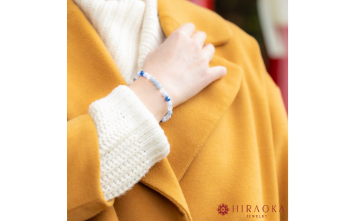 良縁を引き寄せれるように♪縁招きパワーストーンブレスレット(縁結び04)･6mm玉 (17.4cm) 17.4cm