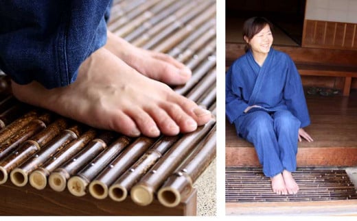 玄関 すのこ 1台 黒竹 約Ｗ90×Ｄ40×Ｈ7.5cm TT0421_x