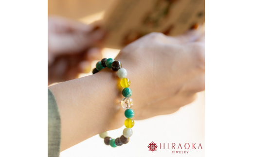 試験当日に最高の状態へ！トントン拍子で逆転合格パワーストーンブレスレット(合格祈願03)･8mm玉 (20.8cm) 20.8cm