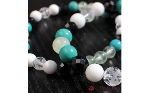 仕事運アップ！パワーストーンブレスレット(仕事03)･6mm玉 (17.4cm) 17.4cm