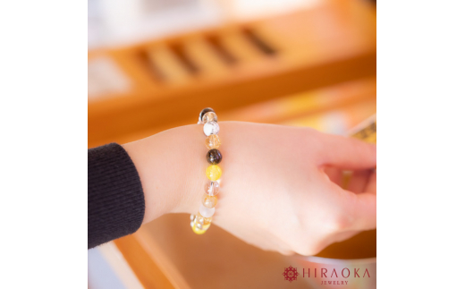 たくさんの幸せを手に入れる大開運パワーストーンブレスレット(開運01)･8mm玉 (17.6cm) 17.6cm