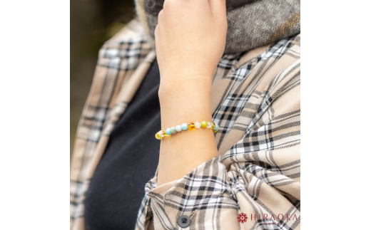 黄金快適ライフ☆パワーストーンブレスレット(金運04)･6mm玉 (16.8cm) 16.8cm