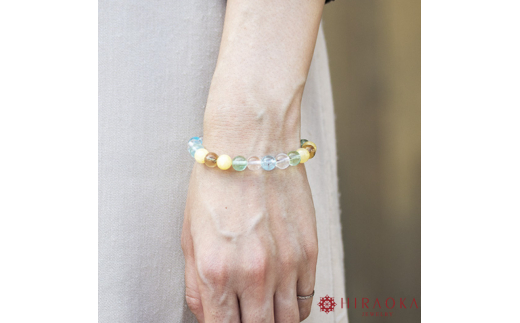 良好な人間関係に恵まれるための対人運パワーストーンブレスレット(対人02)･8mm玉 (17.6cm) 17.6cm