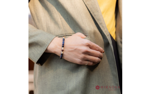 富と収入UPパワーストーンブレスレット(金運03)･6mm玉 (18.6cm)  18.6cm