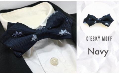 【CESKYMOFF】ステゴサウルス小紋柄 蝶ネクタイ