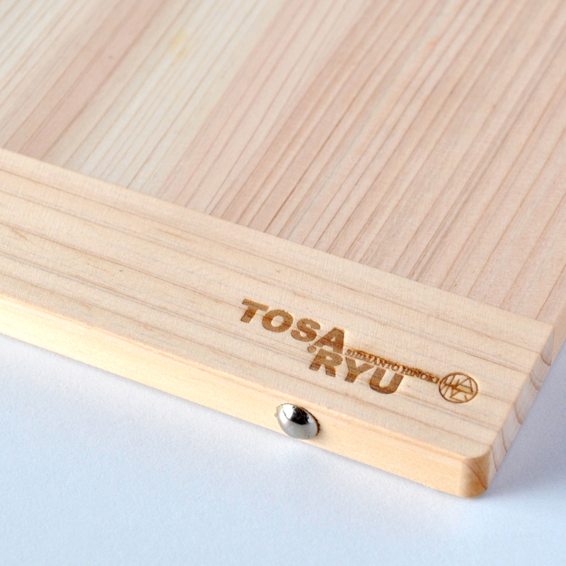 薄型スタンド付きまな板 Mサイズ TR113 ひのき まな板 スタンド 付き 四万十 檜 桧 ヒノキ 桜 ステンレス ニッケル 手軽 集成加工 加工 包丁 サイズ S M 土佐龍 日用品 調理 料理 包丁 食事 高知県 須崎市 【木の料理人】