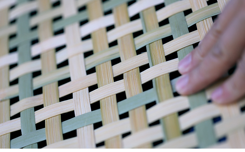 えびら 【竹編み平かご】 四ツ目編み 【小】 竹ざる 梅干しざる 干し野菜 【山岸竹材店】