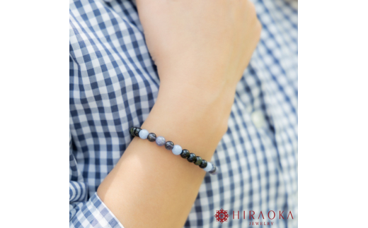 ビジネス運UPパワーストーンブレスレット(仕事01)･6mm玉 (20.4cm) 20.4cm