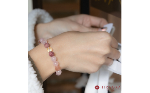  恋縁結びパワーストーンブレスレット女性用(縁結び02)･8mm玉 (19.2cm) 19.2cm