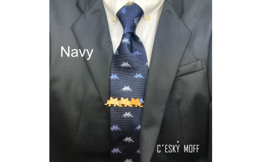 ステゴザウルス ネクタイ & タイピン セット プレゼント ラッピング可 おしゃれ 社会人 結婚式 贈答 新生活 生活雑貨 生活用品 FO013