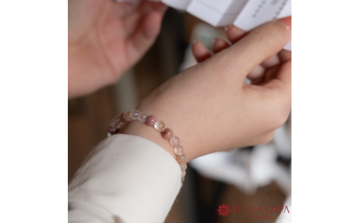 恋縁結びパワーストーンブレスレット女性用(縁結び02)･6mm玉 (20.4cm) 20.4cm