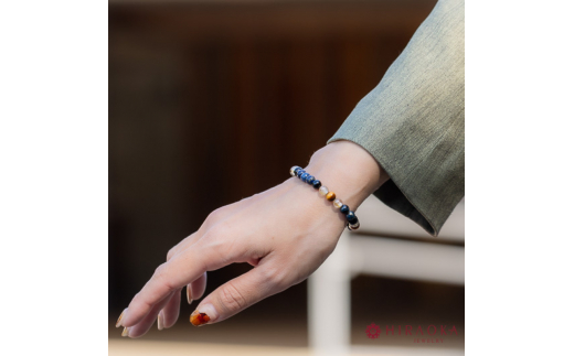 富と収入UPパワーストーンブレスレット(金運03)･6mm玉 (18.6cm)  18.6cm