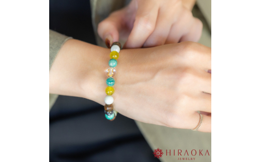 試験当日に最高の状態へ！トントン拍子で逆転合格パワーストーンブレスレット(合格祈願03)･8mm玉 (18.4cm) 18.4cm