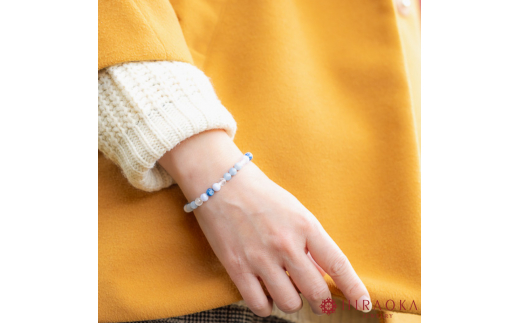 良縁を引き寄せれるように♪縁招きパワーストーンブレスレット(縁結び04)･6mm玉 (20.4cm) 20.4cm
