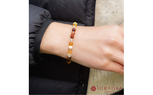 最強金運 集大成パワーストーンブレスレット(金運01)･6mm玉 (20.4cm) 20.4cm