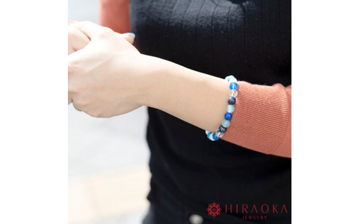 新しい幸せの形を作る大開運パワーストーンブレスレット(開運03)･8mm玉 (21.6cm) 21.6cm