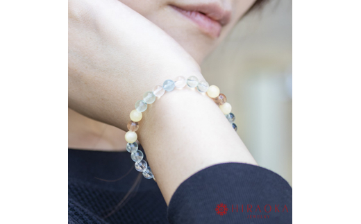 良好な人間関係に恵まれるための対人運パワーストーンブレスレット(対人02)･6mm玉 (17.4cm) 17.4cm