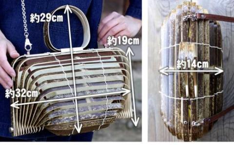 虎竹バッグ ニューヨーカー 【山岸竹材店】