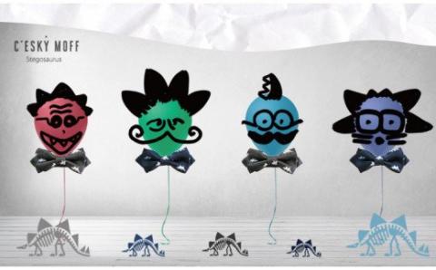 【CESKYMOFF】ステゴサウルス小紋柄 蝶ネクタイ