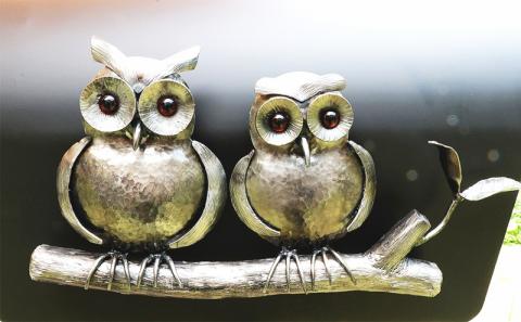 アイアンポスト【ふくろう【福を贈ろう】】ネーム入り 【おしゃれ】