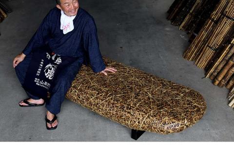 【受注生産】虎竹やたらソファベンチ 【山岸竹材店】