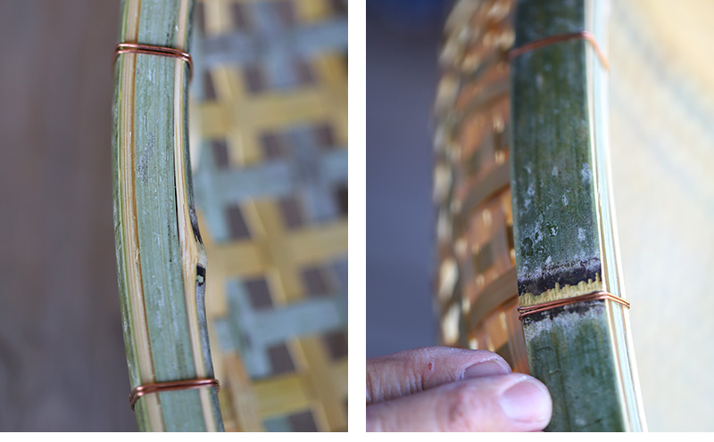 国産四ツ目竹ざる 40cm 梅干しざる 干し野菜