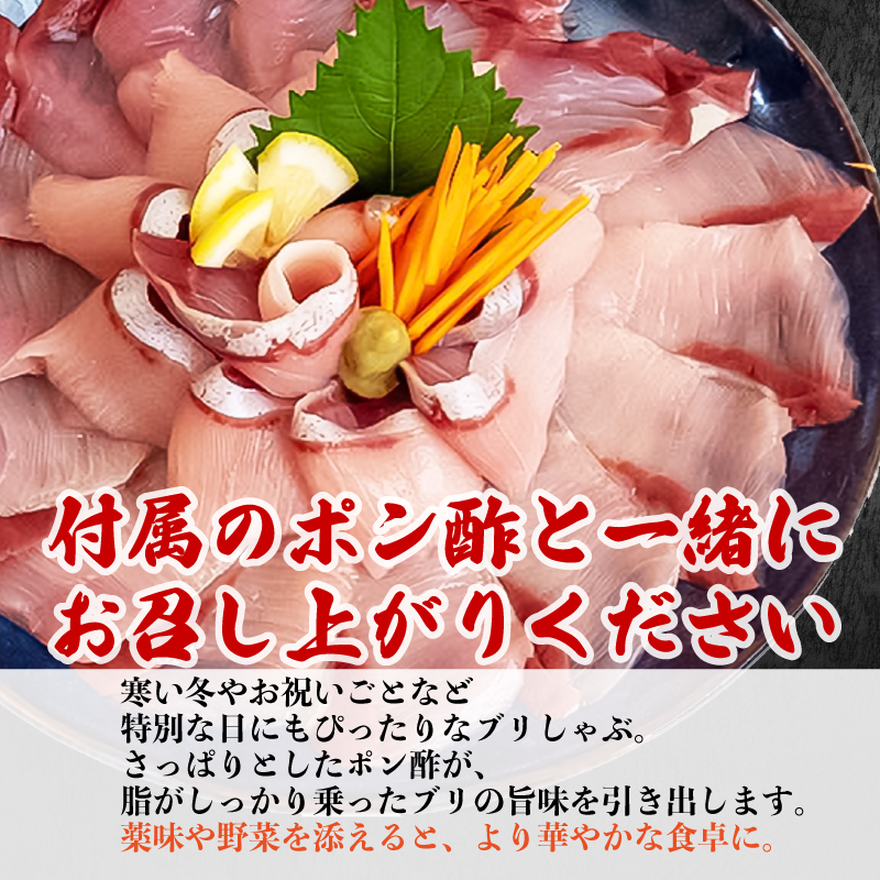 ブリ しゃぶしゃぶ用 ブリしゃぶ 3パック 約630g