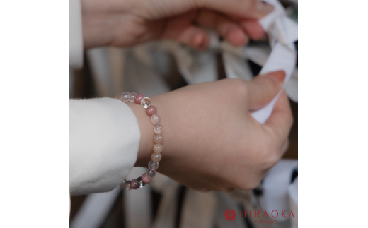 恋縁結びパワーストーンブレスレット女性用(縁結び02)･6mm玉 (16.8cm) 16.8cm