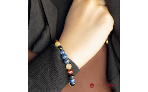 富と収入UPパワーストーンブレスレット(金運03)･8mm玉 (21.6cm) 21.6cm