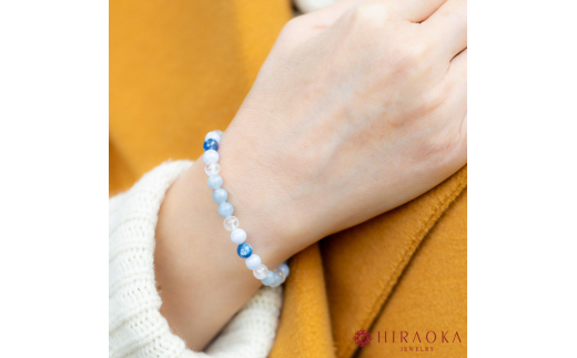 良縁を引き寄せれるように♪縁招きパワーストーンブレスレット(縁結び04)･6mm玉 (17.4cm) 17.4cm