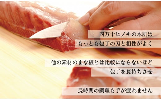 四万十ひのきまな板 一枚板 450×270×30 | スタンドタイプ 調理器具 抗菌 台所用品 土佐龍 高知県 須崎市 TR063