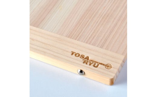 薄型スタンド付きまな板 Mサイズ TR113 ひのき まな板 スタンド 付き 四万十 檜 桧 ヒノキ 桜 ステンレス ニッケル 手軽 集成加工 加工 包丁 サイズ S M 土佐龍 日用品 調理 料理 包丁 食事 高知県 須崎市 【木の料理人】 Mサイズ