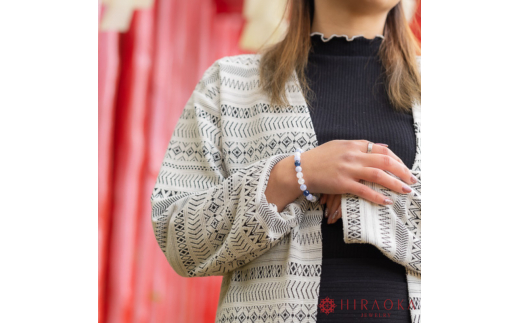 良縁を引き寄せれるように♪縁招きパワーストーンブレスレット(縁結び04)･8mm玉 (19.2cm) 19.2cm