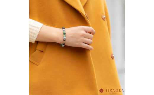 バランスの良い人間関係形成力☆パワーストーンブレスレット(対人04)･8mm玉 (21.6cm) 21.6cm