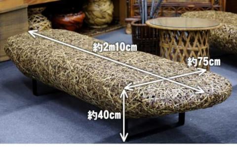 【受注生産】虎竹やたらソファベンチ 【山岸竹材店】