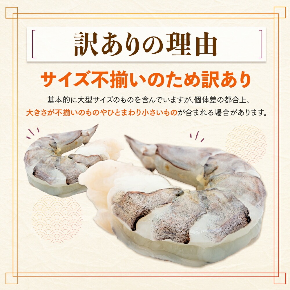 【 3ヶ月 定期便 】 むき えび ブラックタイガー 1.2kg x 3回 背ワタなし 保水剤無添加 冷凍 高級 下処理済 エビ 海老 人気 殻 むき 時短 特大 大型 大容量 無保水
