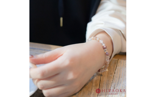 恋縁結びパワーストーンブレスレット女性用(縁結び02)･6mm玉 (18.6cm) 18.6cm