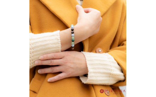 バランスの良い人間関係形成力☆パワーストーンブレスレット(対人04)･8mm玉 (18.4cm) 18.4cm