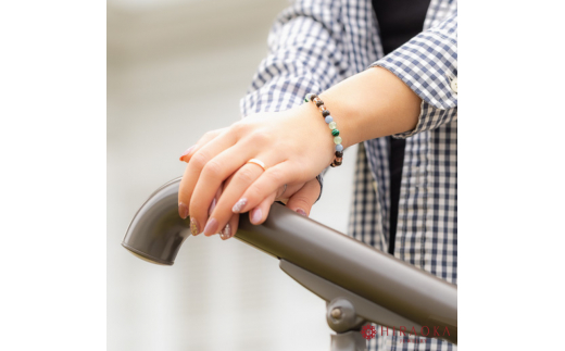 バランスの良い人間関係形成力☆パワーストーンブレスレット(対人04)･6mm玉 (18.6cm) 18.6cm