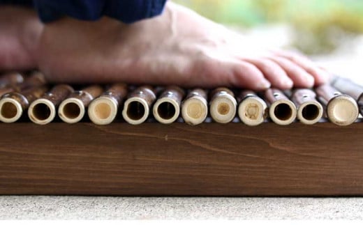 玄関 すのこ 1台 黒竹 約Ｗ90×Ｄ40×Ｈ7.5cm TT0421_x