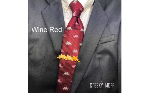 ステゴザウルス ネクタイ & タイピン セット プレゼント ラッピング可 おしゃれ 社会人 結婚式 贈答 新生活 生活雑貨 生活用品 FO013