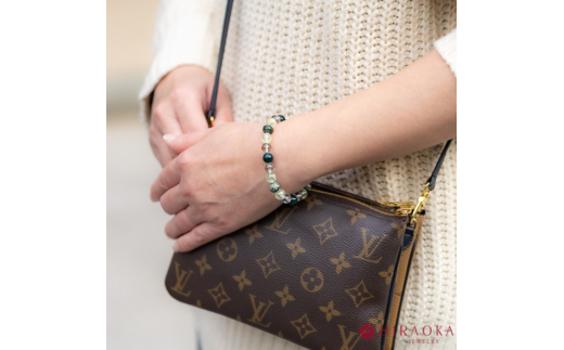 仕事ストレス回避パワーストーンブレスレット(仕事04)･8mm玉 (17.6cm) 17.6cm